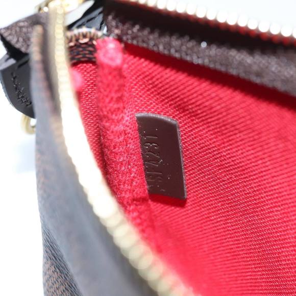 LOUIS VUITTON Damier Ebene Mini Pochette Accessoires Pouch N58009 LV Auth ac3267 - Picture 11 of 16